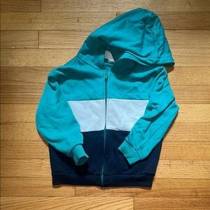 Kids Teal and Navy Hoodie